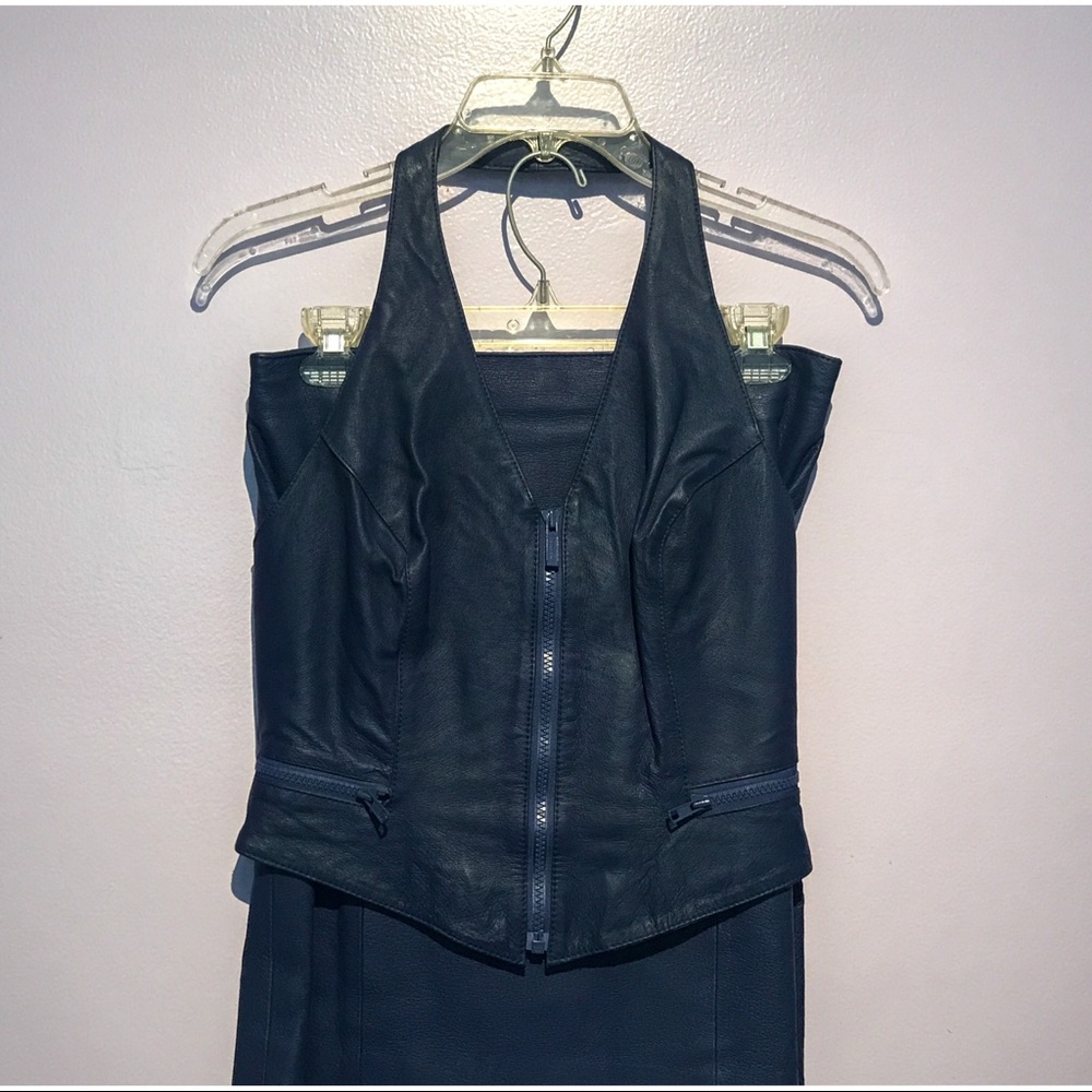 Vintage Wilson’s Leather Halter Top and Skirt Set - Picture 2 of 6
